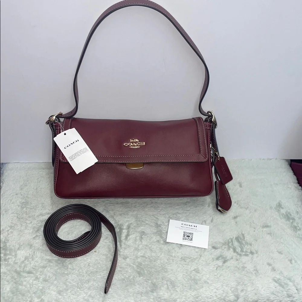 NWT Coach ‘Etta’ Small Leather Shoulder Bag - Picture 1 of 17